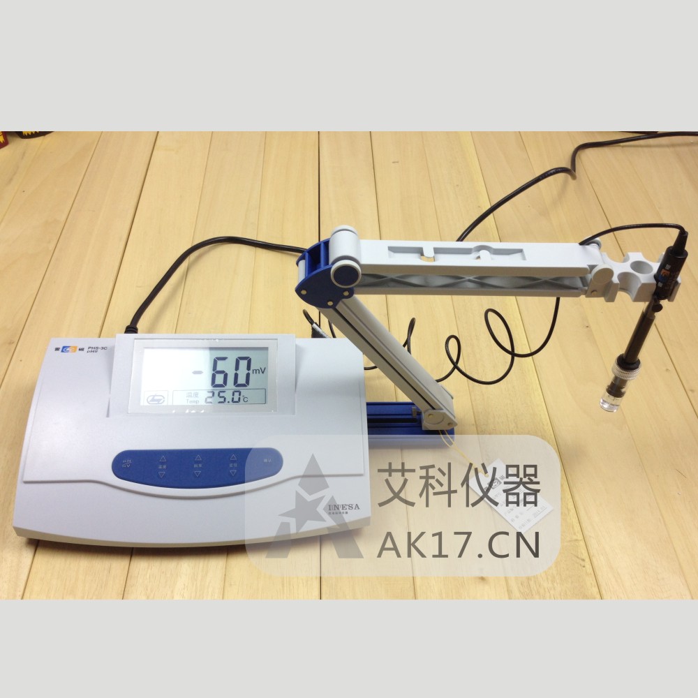 上海雷磁PHS-3C型pH计酸度计ph值检测测试测量仪